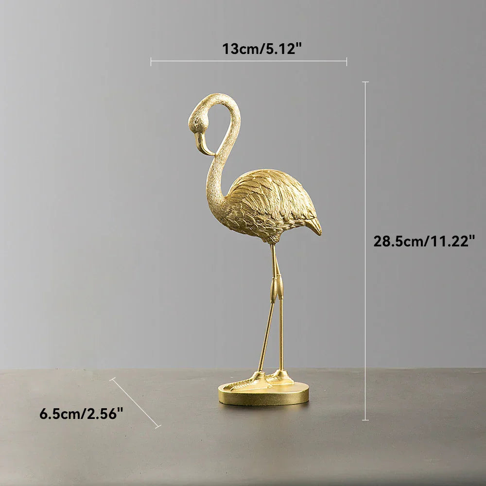 Davy | Flamingo Figurine made of Resin Modern Decoration