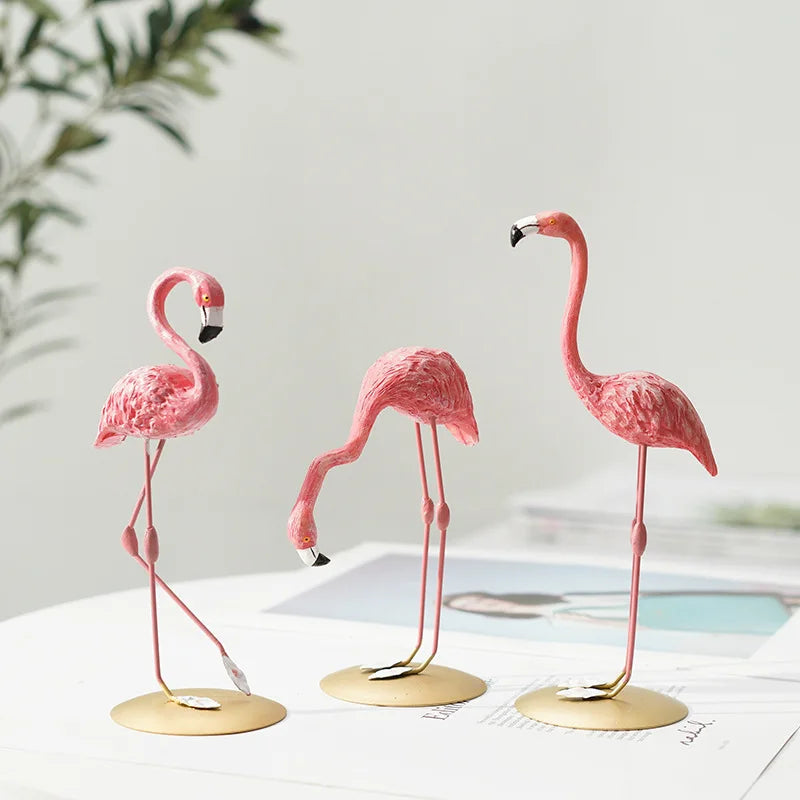 Davy | Flamingo Figurine made of Resin Modern Decoration