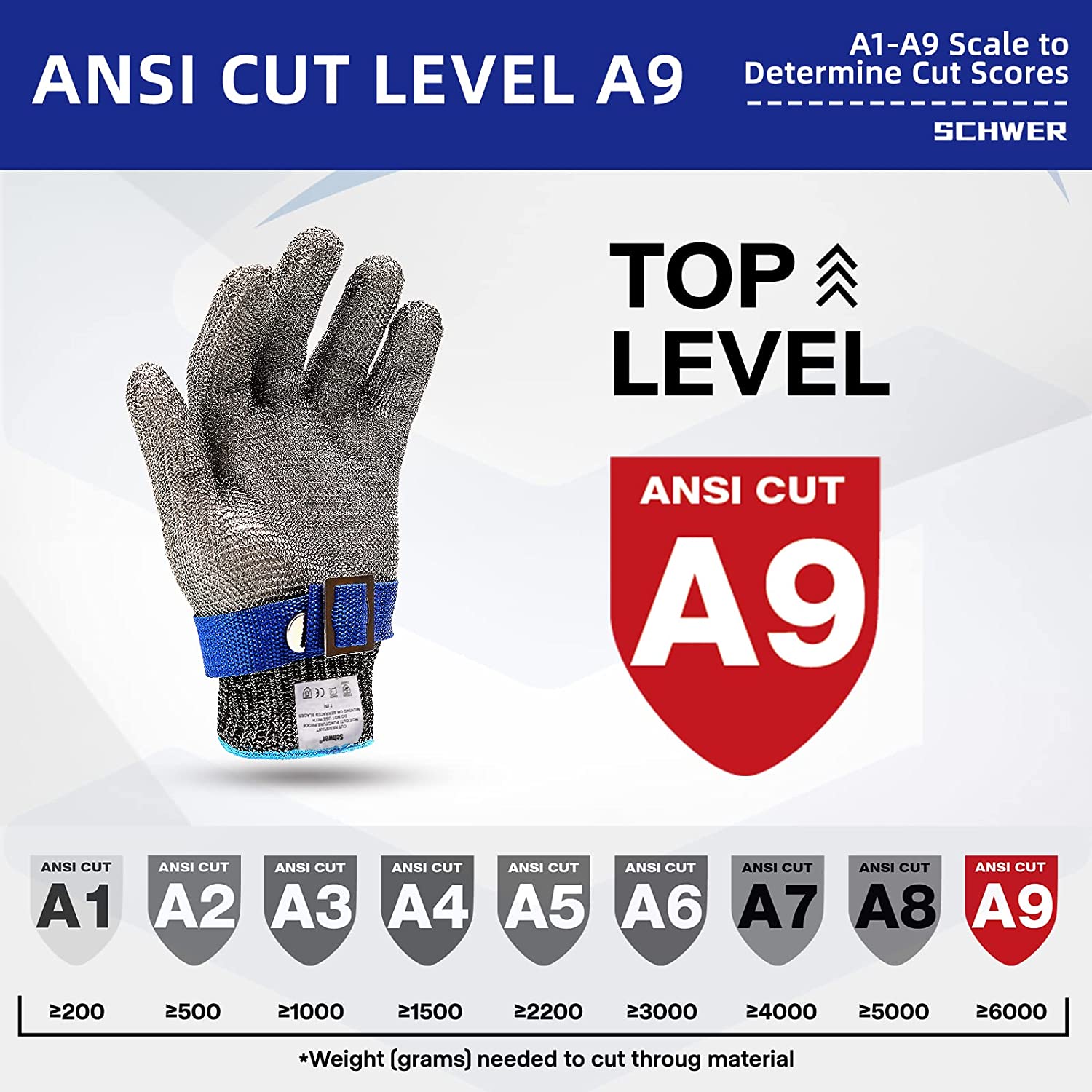 Davy | Food Grade Stainless Steel Mesh Metal Glove