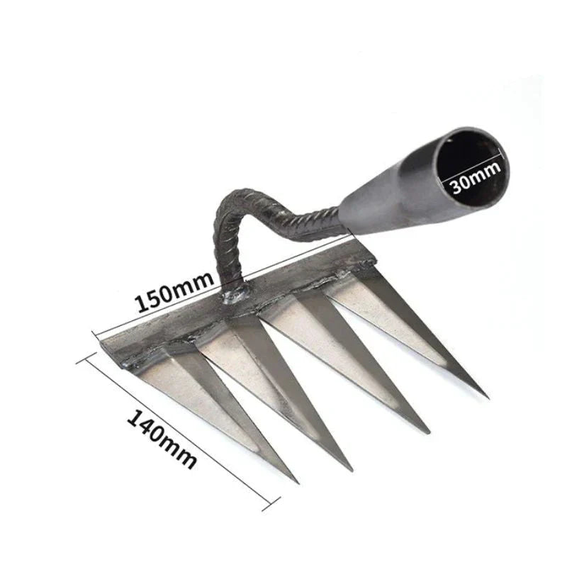 Davy | Garden Tool Rake with Sharp Teeth for Weeding