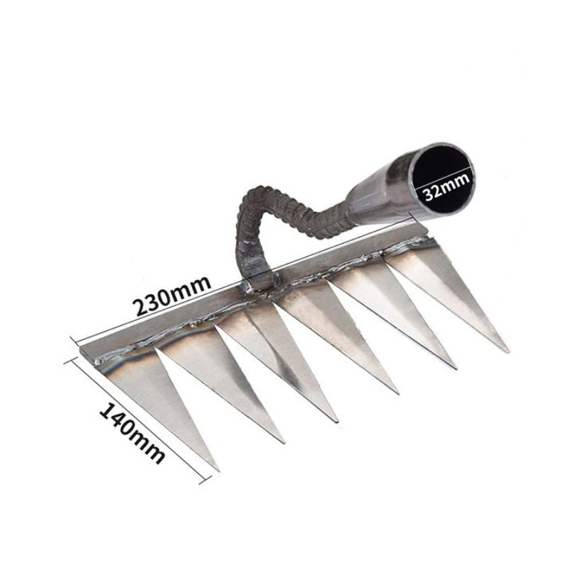 Davy | Garden Tool Rake with Sharp Teeth for Weeding