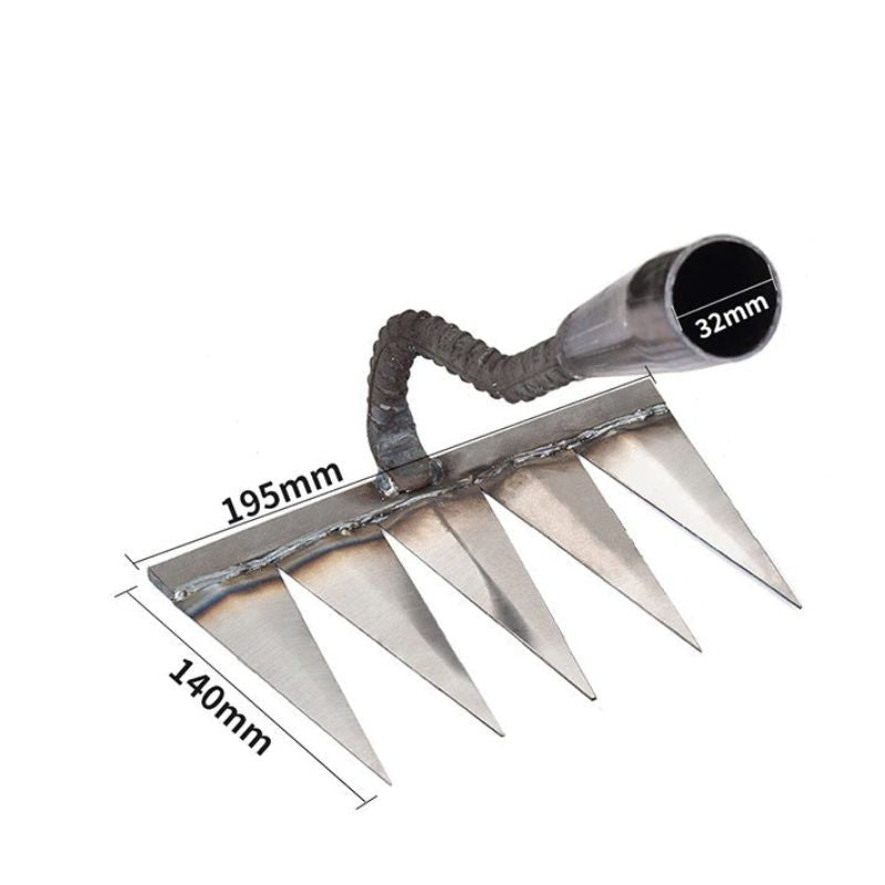 Davy | Garden Tool Rake with Sharp Teeth for Weeding
