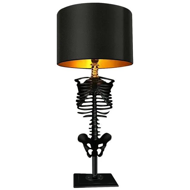 Davy | Gothic Skeleton Table Lamp | Handmade Art Design