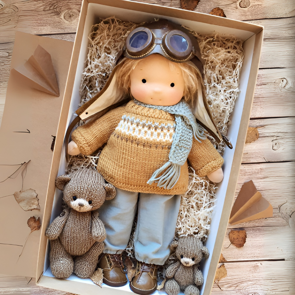 Davy | Handmade Waldorf Doll for Kids