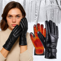 Davy | Guantes Calefactables para Mujer Reino Unido – Guantes Térmicos Impermeables de Invierno para Dama con Pantalla Táctil y Diseño Calentable Recargable por USB