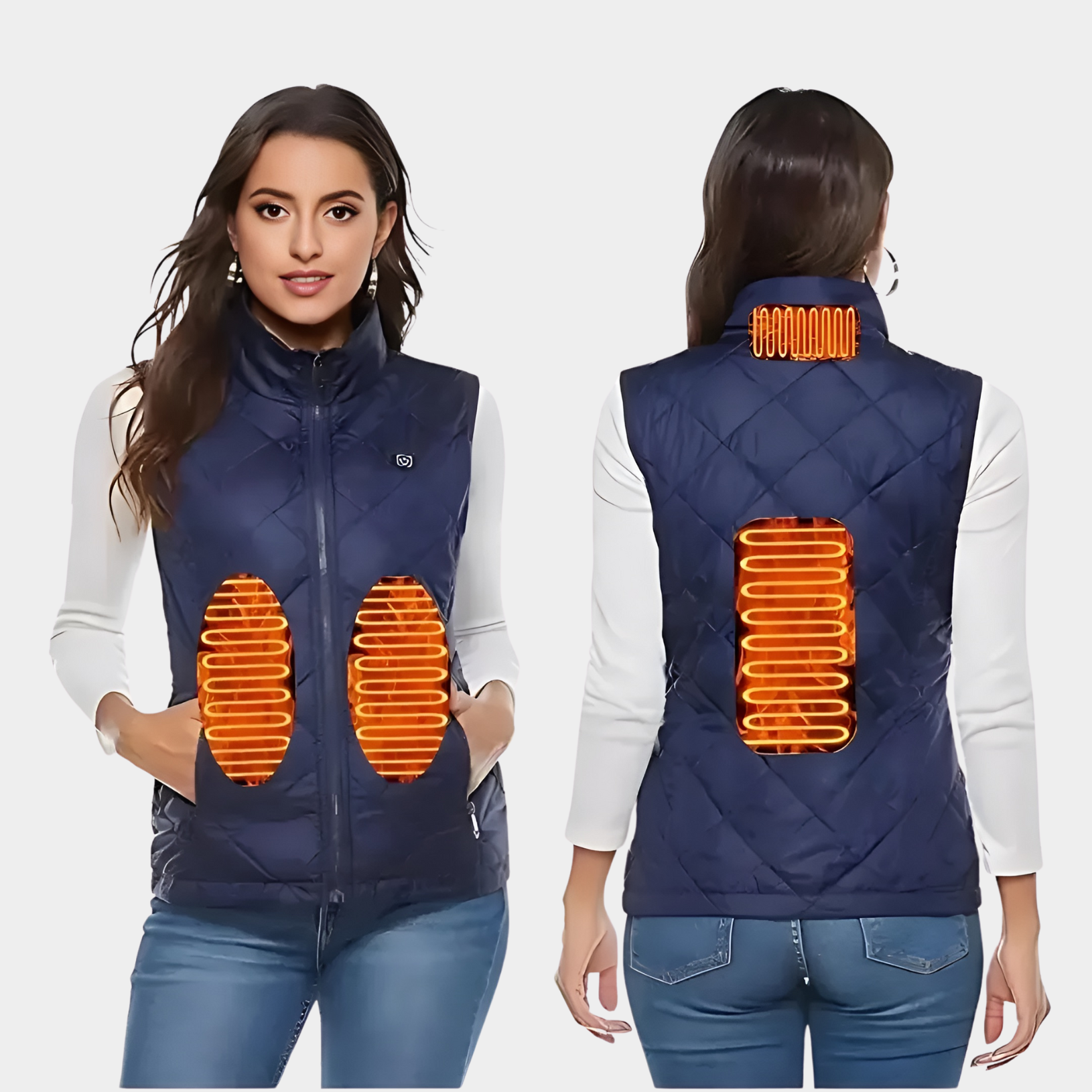 Davy | Heated Vest for Women with Dual Control and 9 Heating Zones – Comfort and Warmth for Every Season
