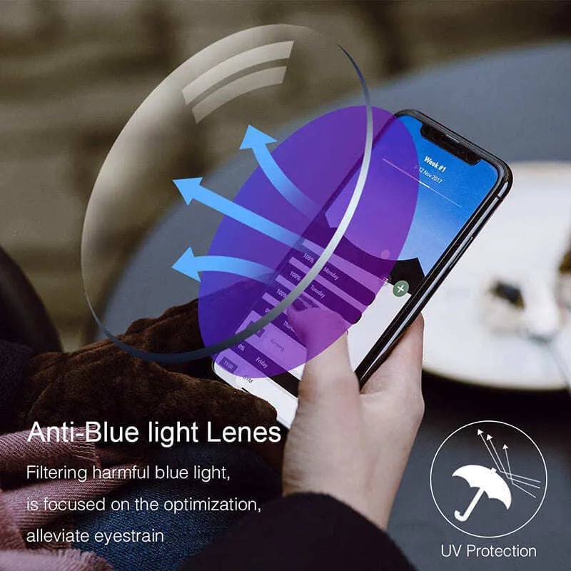 Davy | High Hardness Anti-Blue Progressive Distance and Near Range Dual-Use Reading Glasses