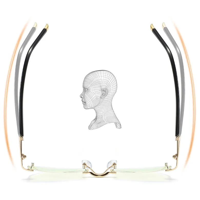 Davy | High Hardness Anti-Blue Progressive Distance and Near Range Dual-Use Reading Glasses