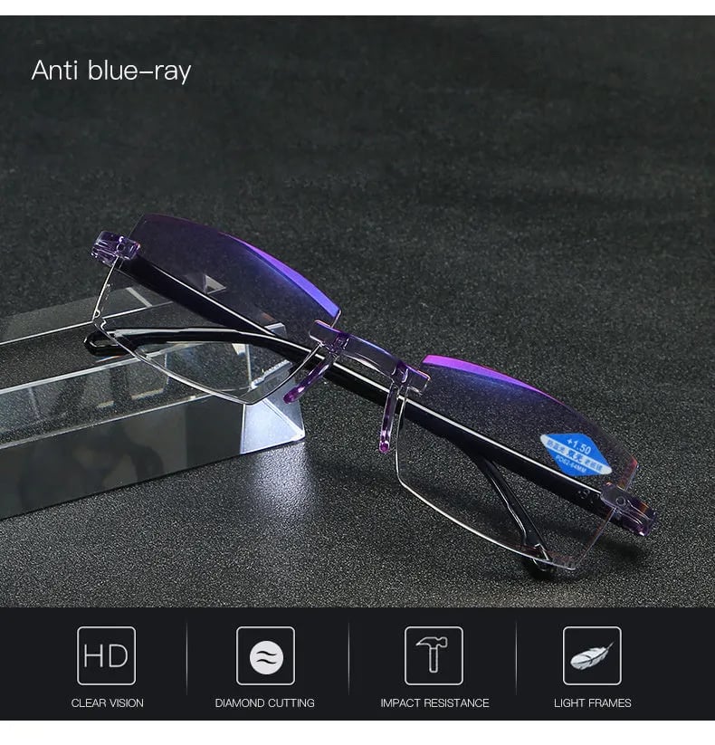 Davy | High Hardness Anti-Blue Progressive Distance and Near Range Dual-Use Reading Glasses