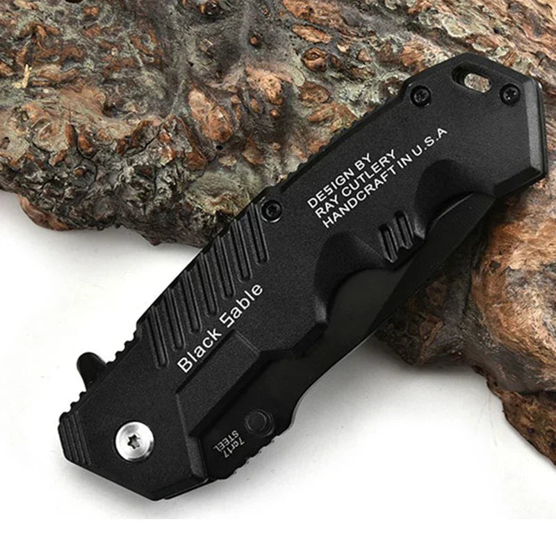 Davy | High Hardness Tactical Survival Knife - Outdoor Self-Defense EDC Tool for Camping & Hunting