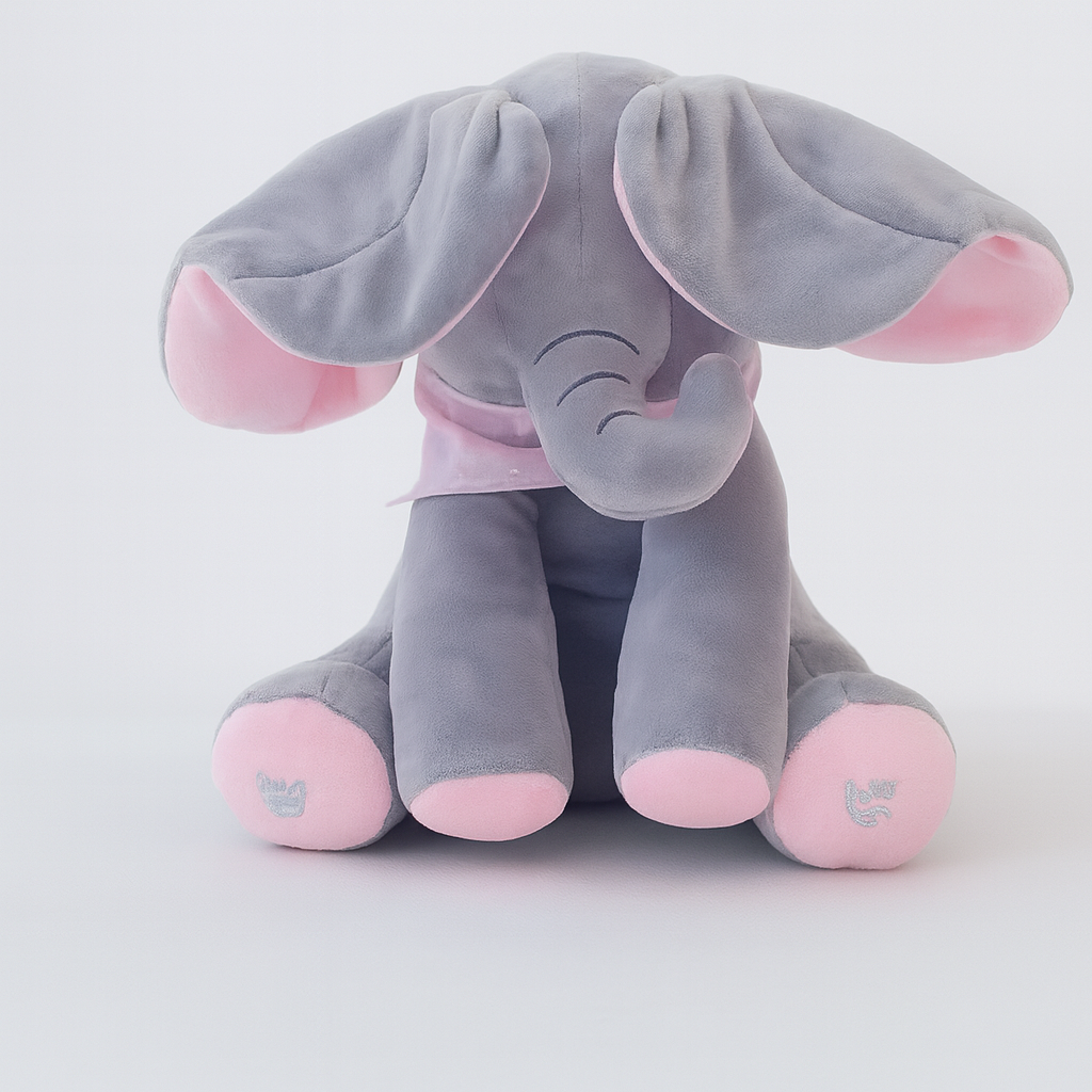 Davy | Interactive Peek-a-Boo Elephant Plush Toy