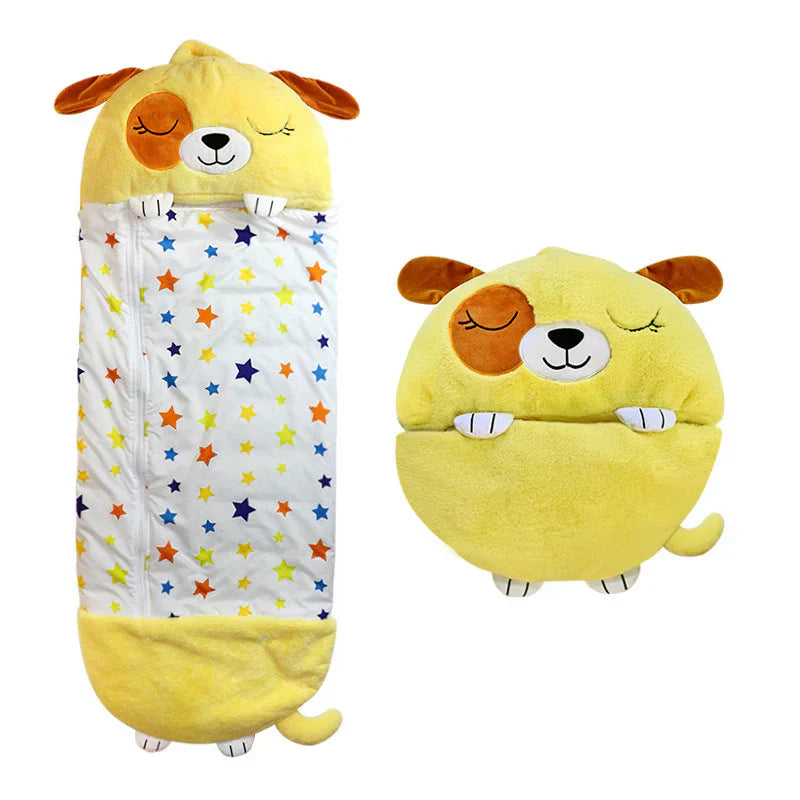Davy | Kids' Animal Sleeping Bag & Cuddle Toy Combo