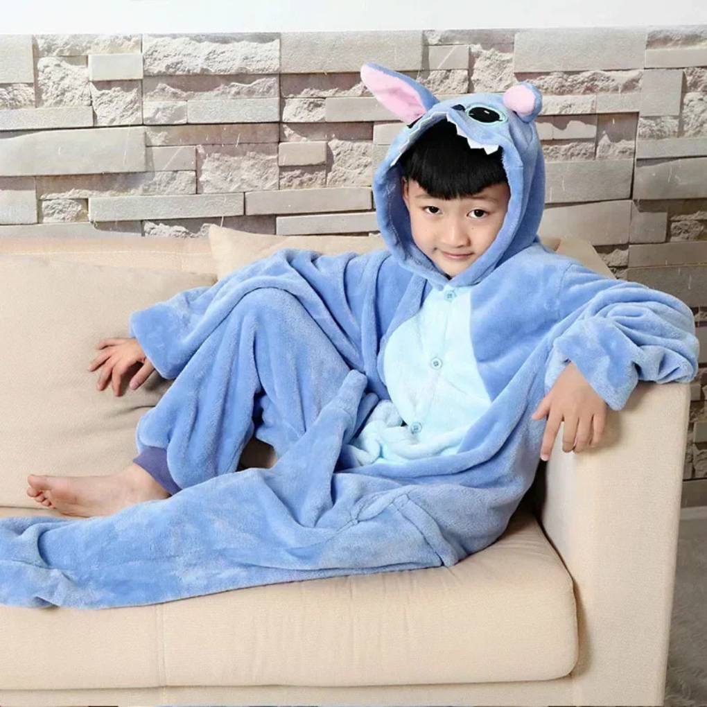 Davy | Kids Character Hooded Pajamas Jumpsuit