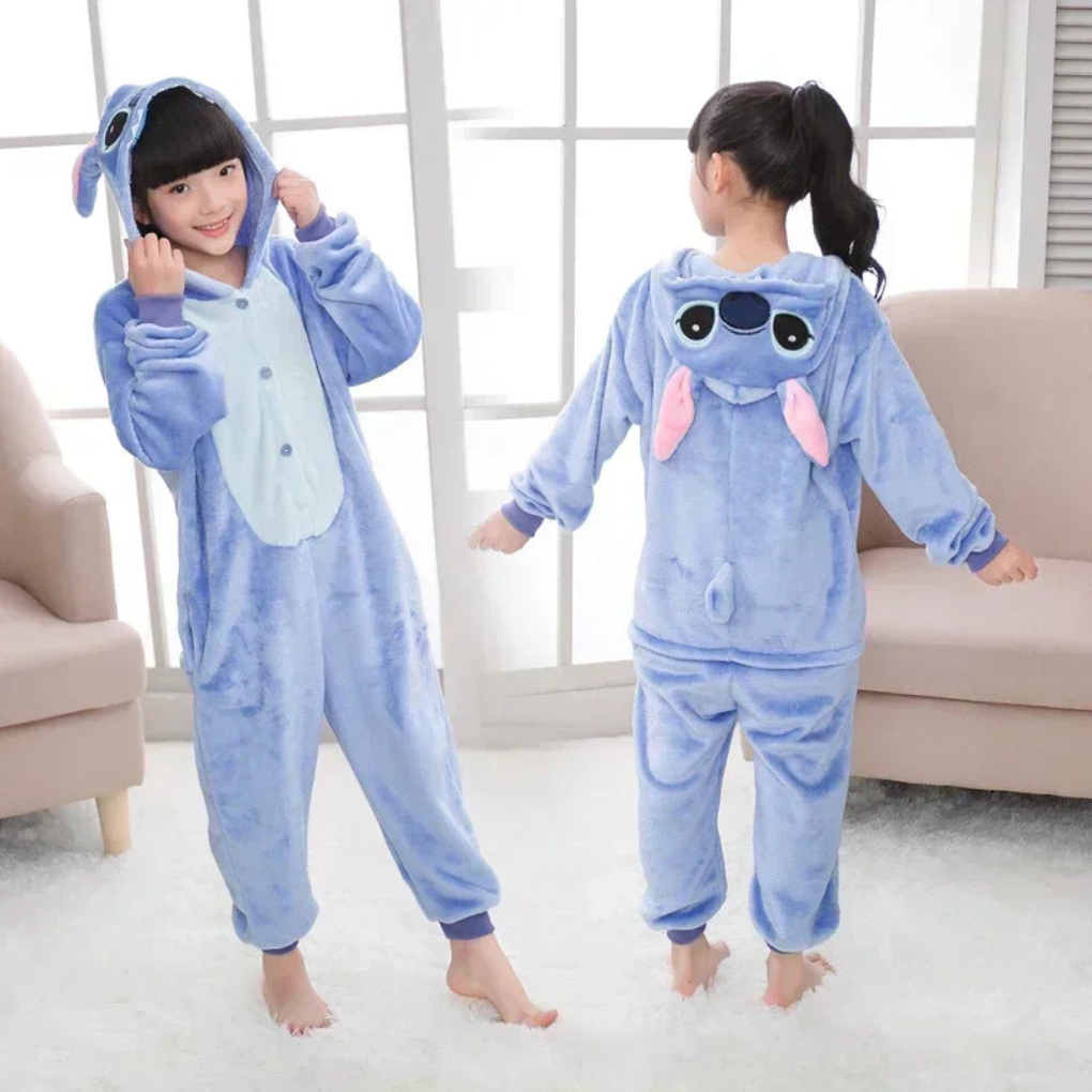 Davy | Kids Character Hooded Pajamas Jumpsuit