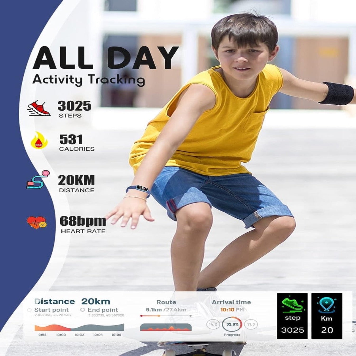 Davy | Kids Smartwatch with GPS, Fitness Tracking and Health Features – Viona