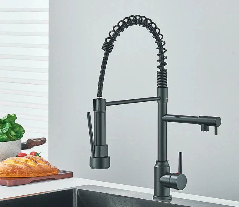 Davy | Kitchen Faucet with Spiral Spout and 360° Rotation