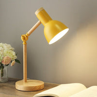 Davy | Lámpara de Tarea LED con Acento de Madera