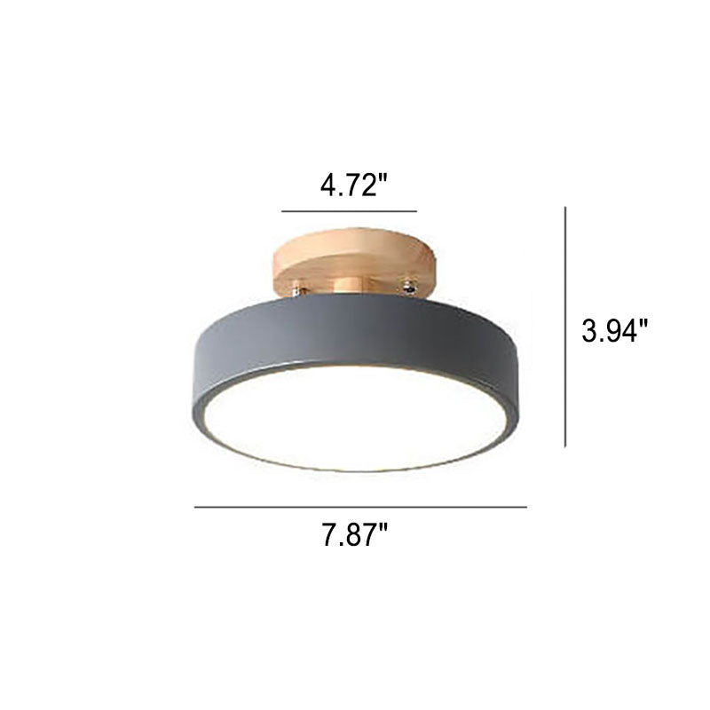 Davy LED Round Ceiling Lamp | Nordic Design | Semi-Flush Mounting | Economic Indoor Lighting