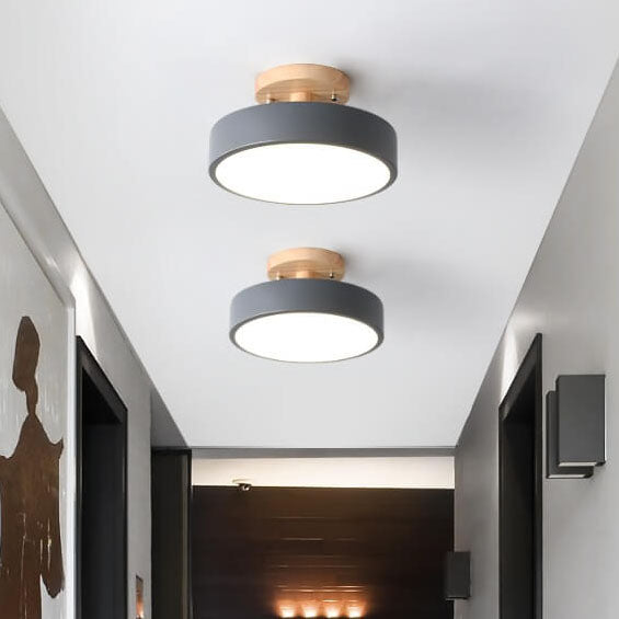 Davy LED Round Ceiling Lamp | Nordic Design | Semi-Flush Mounting | Economic Indoor Lighting