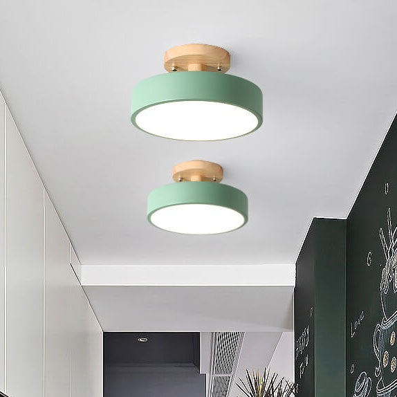 Davy LED Round Ceiling Lamp | Nordic Design | Semi-Flush Mounting | Economic Indoor Lighting