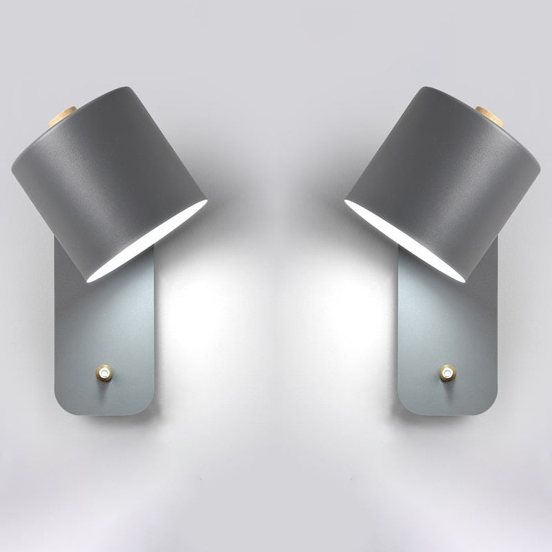 Davy | LED Wall Light with Switch | Modern Metal Design