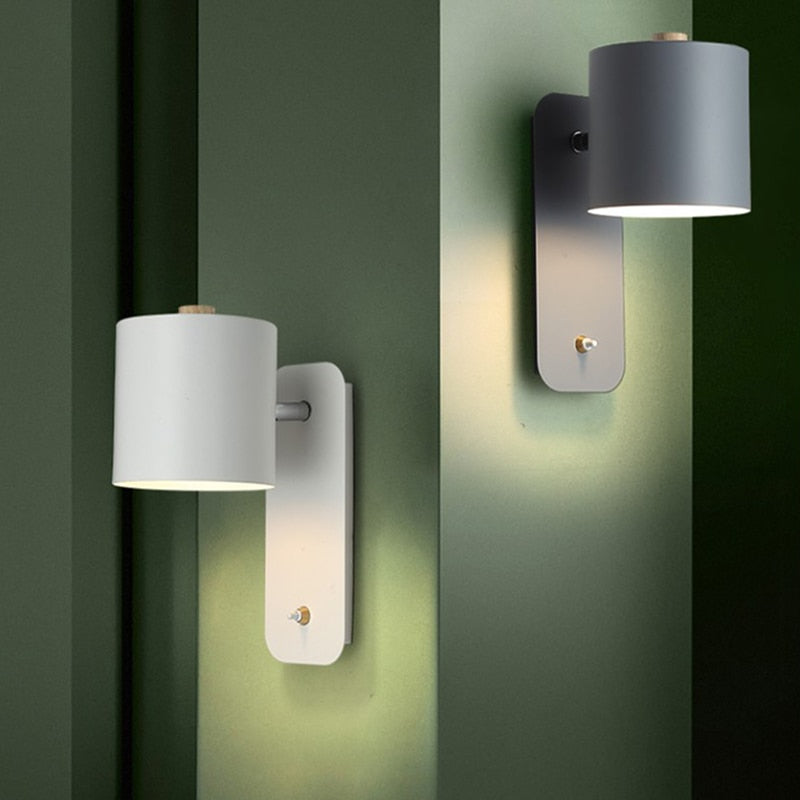 Davy | LED Wall Light with Switch | Modern Metal Design