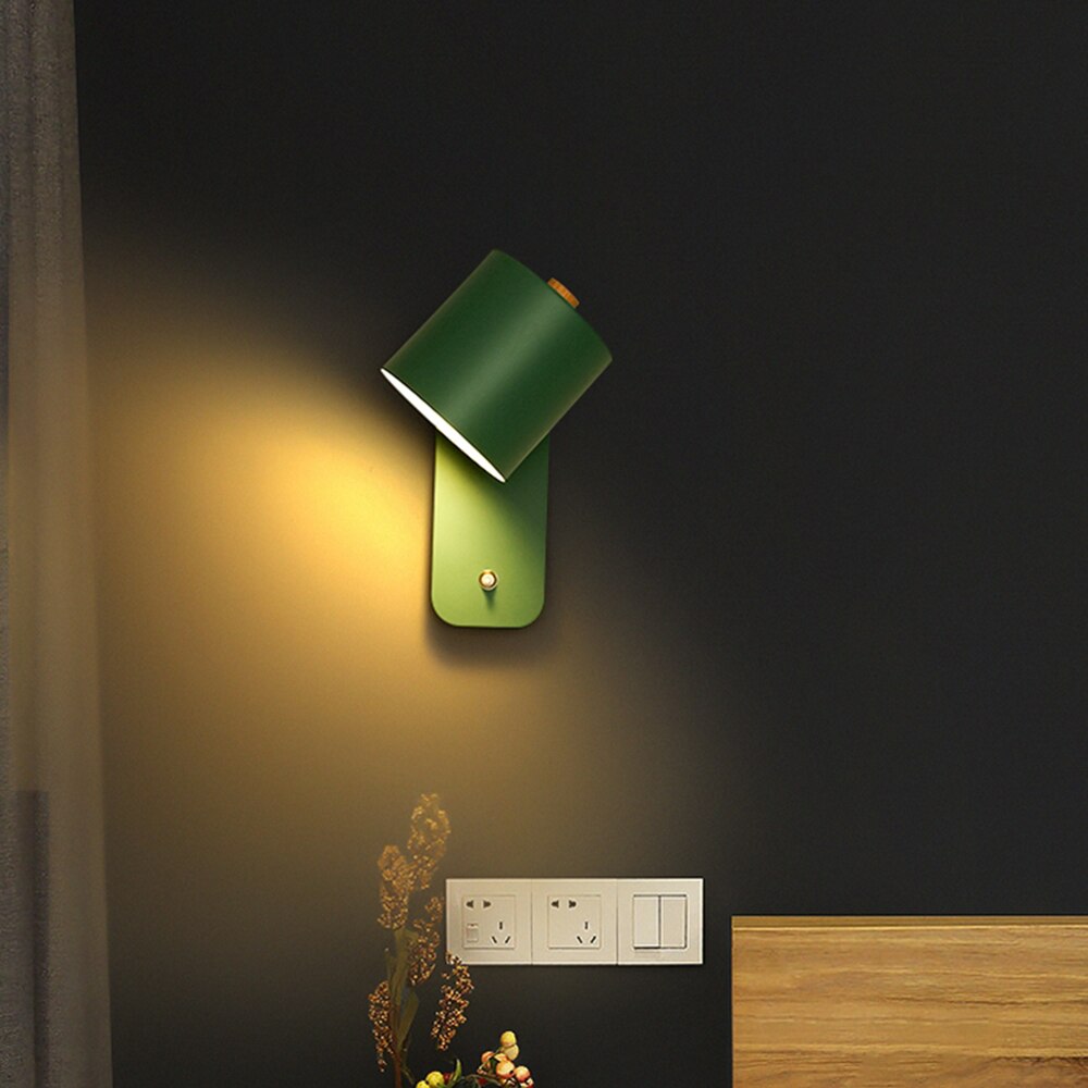 Davy | LED Wall Light with Switch | Modern Metal Design