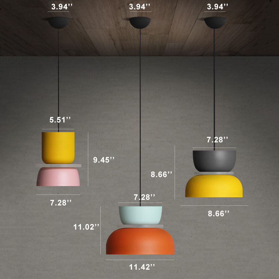 Davy | Macaron LED Pendant Light | Scandinavian Color Design