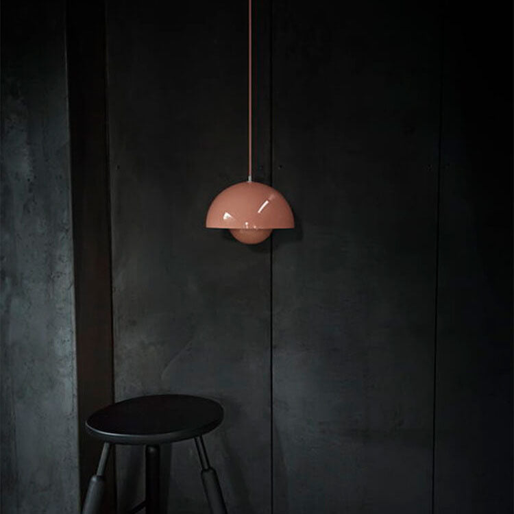Davy | Macaron Pendant Light Hemisphere | Nordic Dome Design