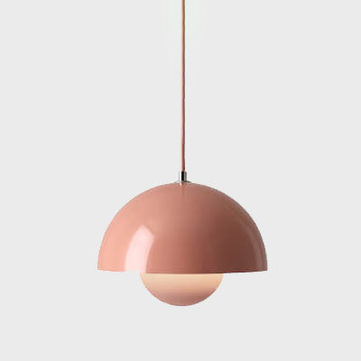 Davy | Macaron Pendant Light Hemisphere | Nordic Dome Design