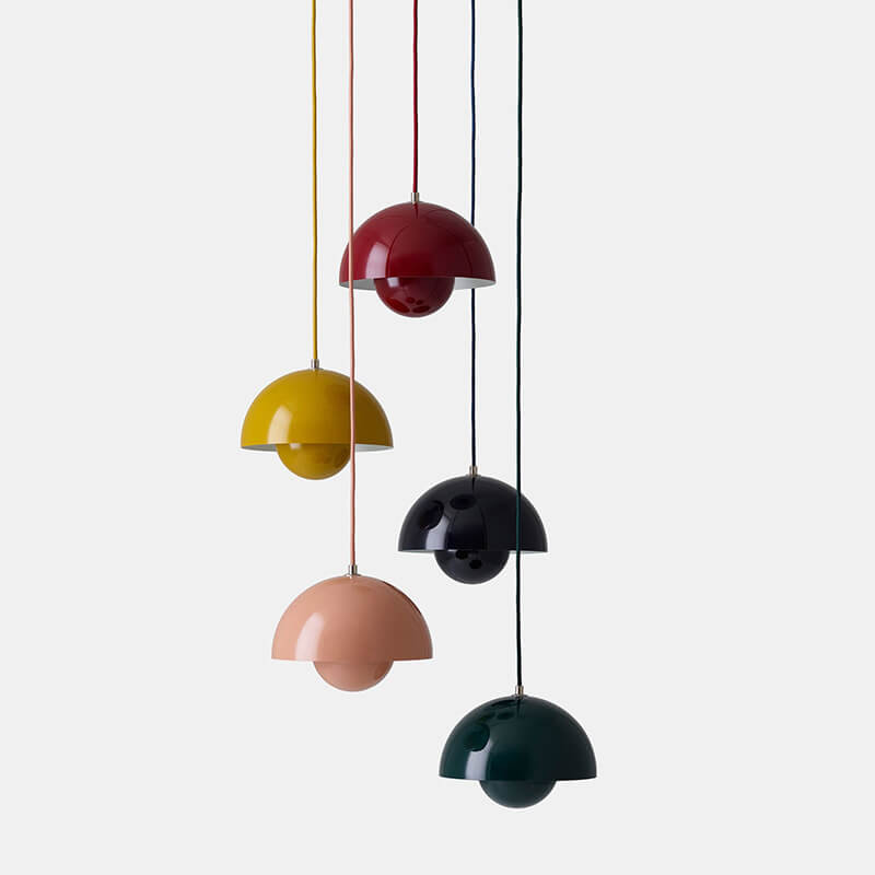 Davy | Macaron Pendant Light Hemisphere | Nordic Dome Design