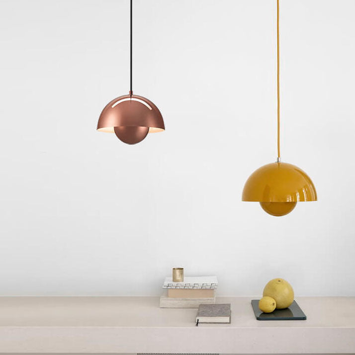 Davy | Macaron Pendant Light Hemisphere | Nordic Dome Design