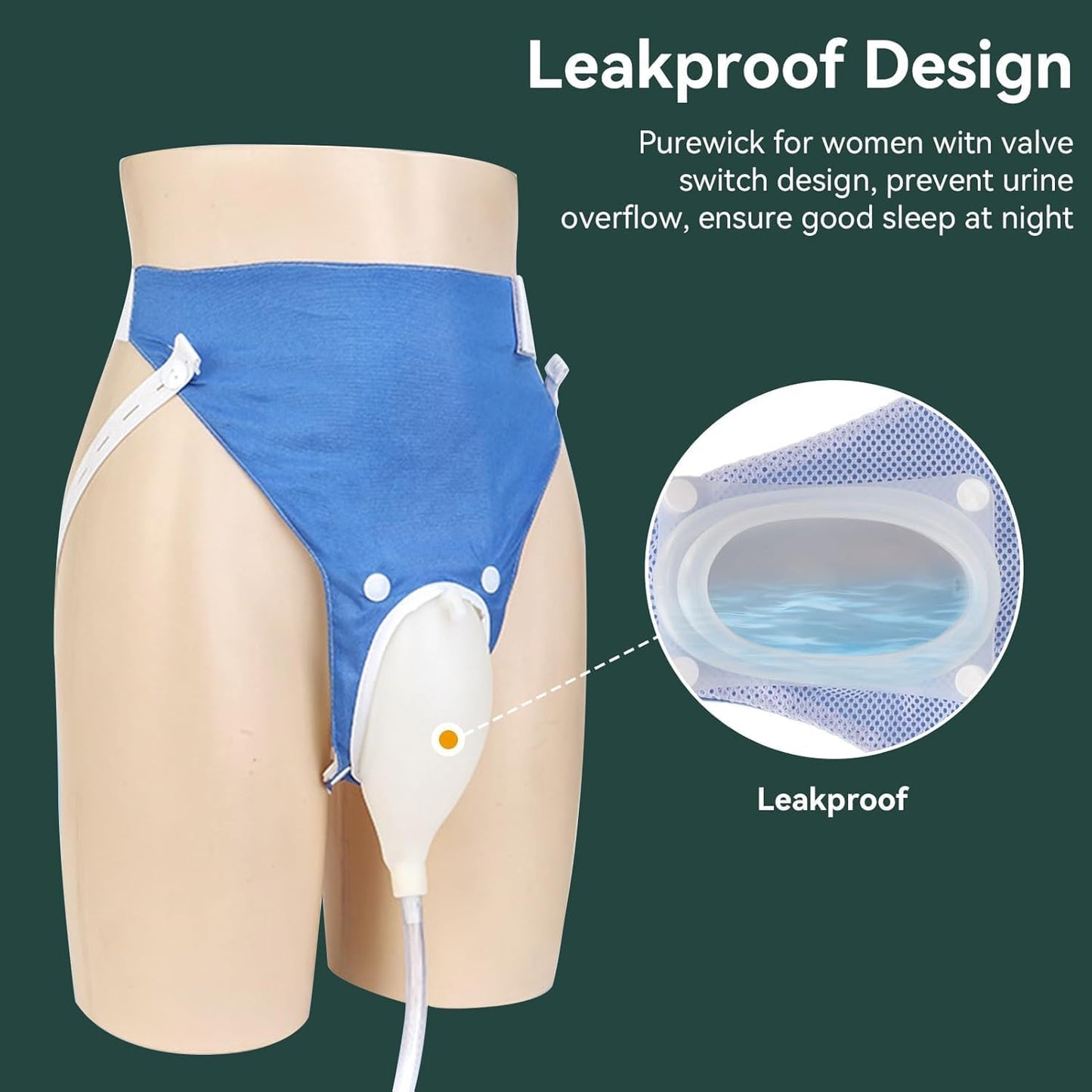Davy | Medical grade portable reusable urine drainage bag