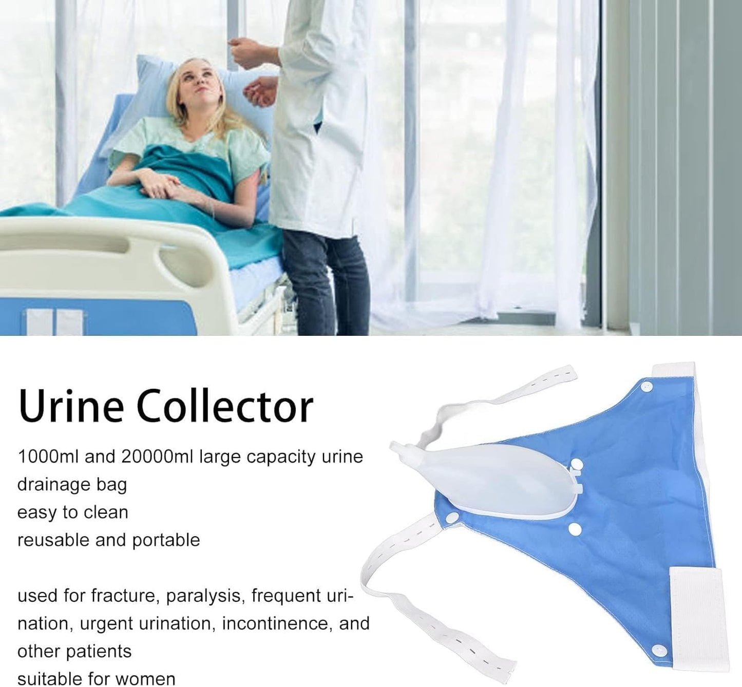 Davy | Medical grade portable reusable urine drainage bag