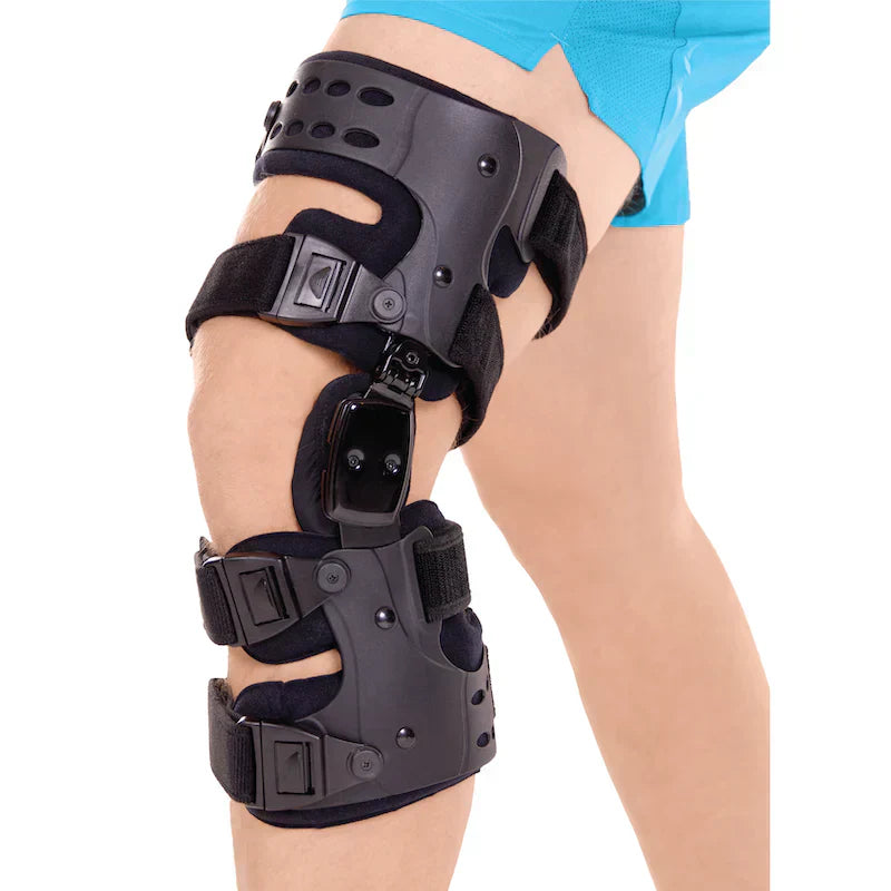 Davy | Medical OA Offloading Knee Brace | Unicompartimental Osteoarthritis Orthosis | Varus/Valgus Correction & ROM Control | Medial & Lateral Offloading | Adjustable Range of Motion