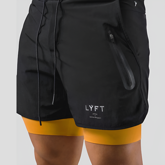 Davy | Men's 2-in-1 Running Shorts with Compression Liner