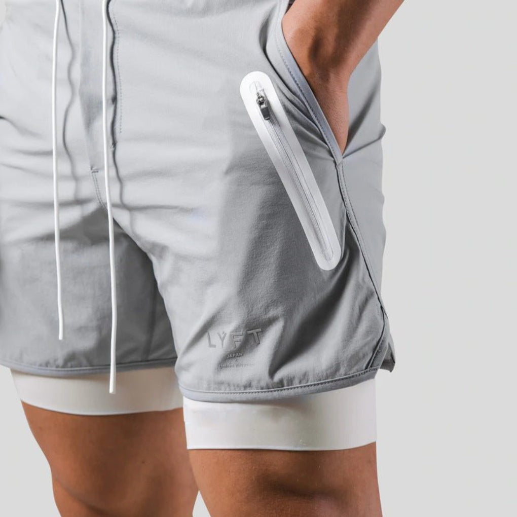 Davy | Men's 2-in-1 Running Shorts with Compression Liner