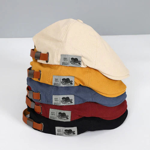 Davy | Men's Adjustable Flat Cap