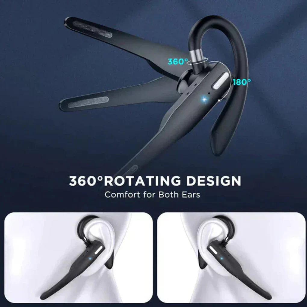 Davy | Men's Bluetooth 5.1 Noise Cancelling Headset with Dual Mics