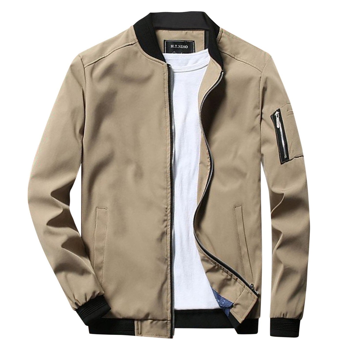 Davy | Men's Bomber Jacket with Zipper Pocket