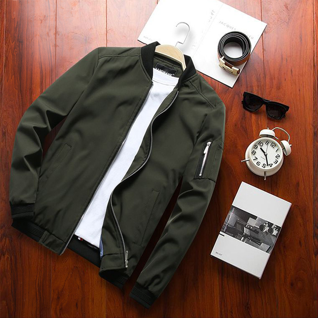 Davy | Men's Bomber Jacket with Zipper Pocket