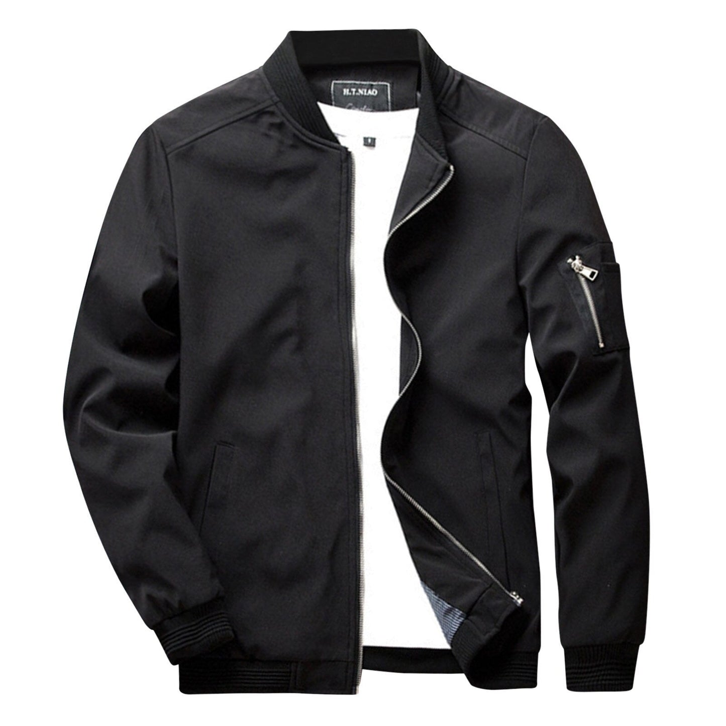 Davy | Men's Bomber Jacket with Zipper Pocket