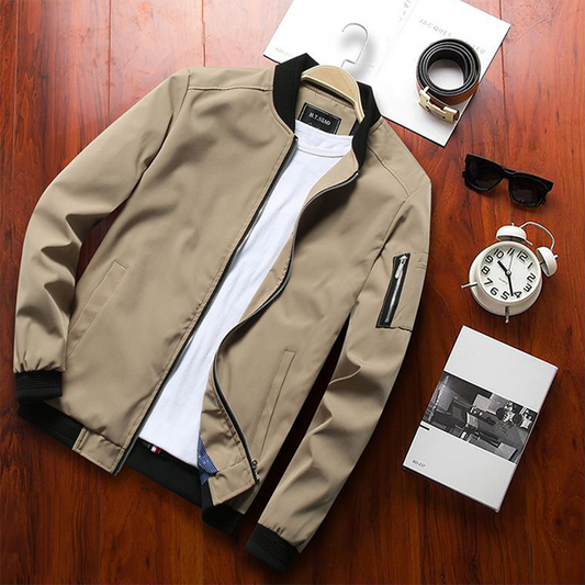 Davy | Men's Bomber Jacket with Zipper Pocket