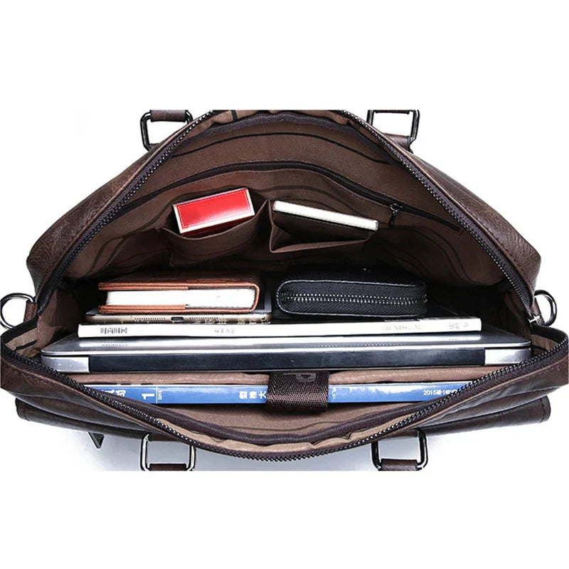 Davy | Men's Briefcase Bag with Top Handles