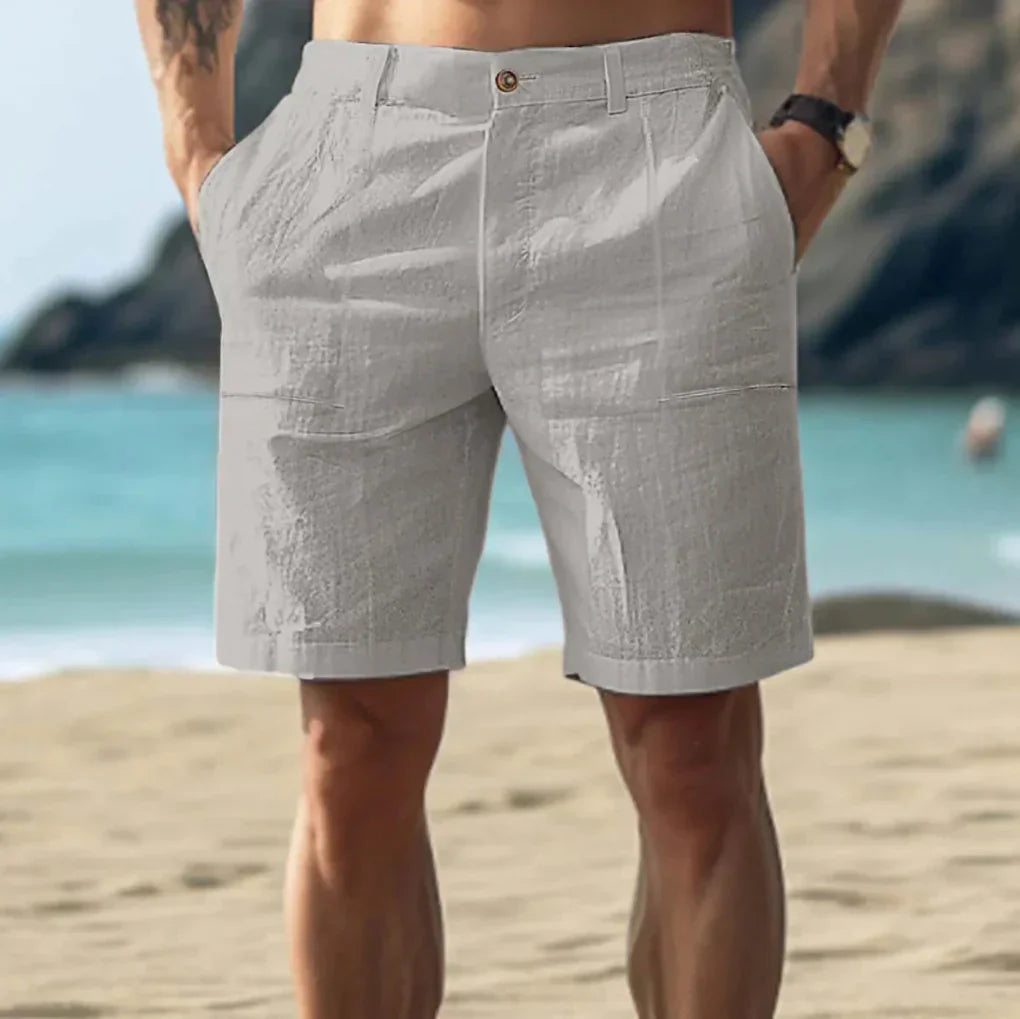 Davy | Men's Cargo Linen Blend Shorts