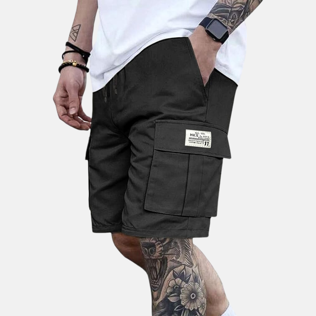 Davy | Men's Cargo Shorts with Elastic Waist