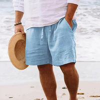 Davy | Shorts casuales de lino transpirables para hombre