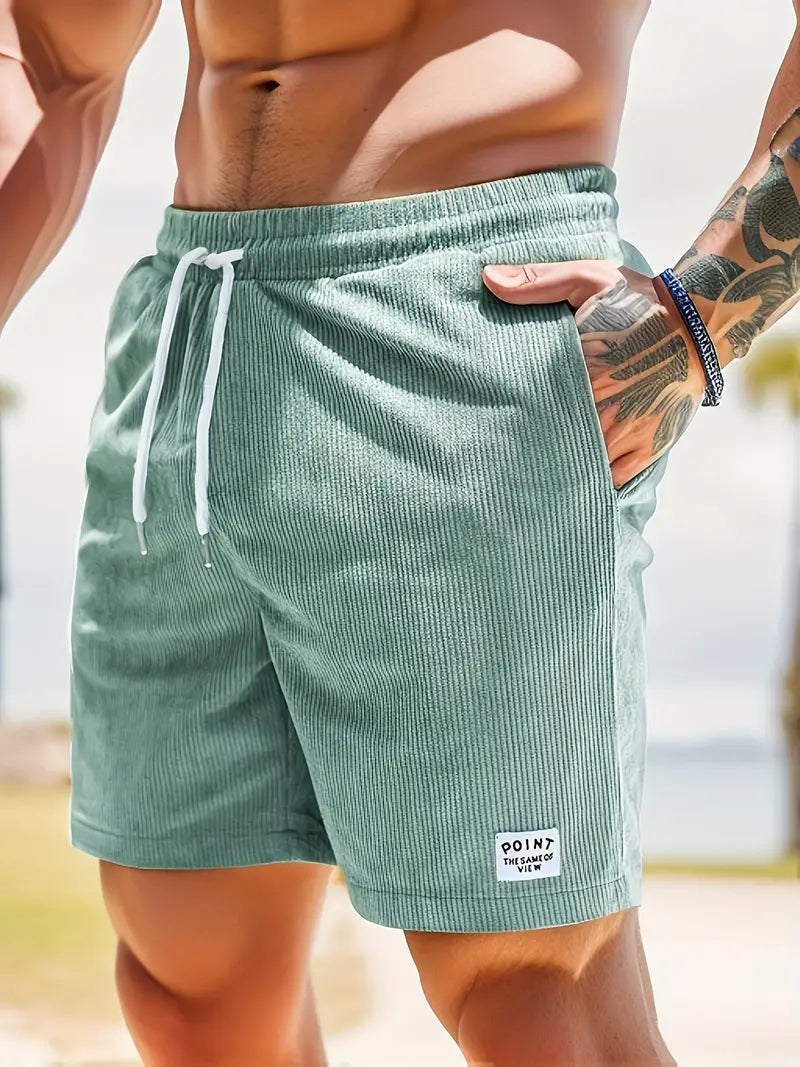Davy | Men's Corduroy Drawstring Swim Shorts