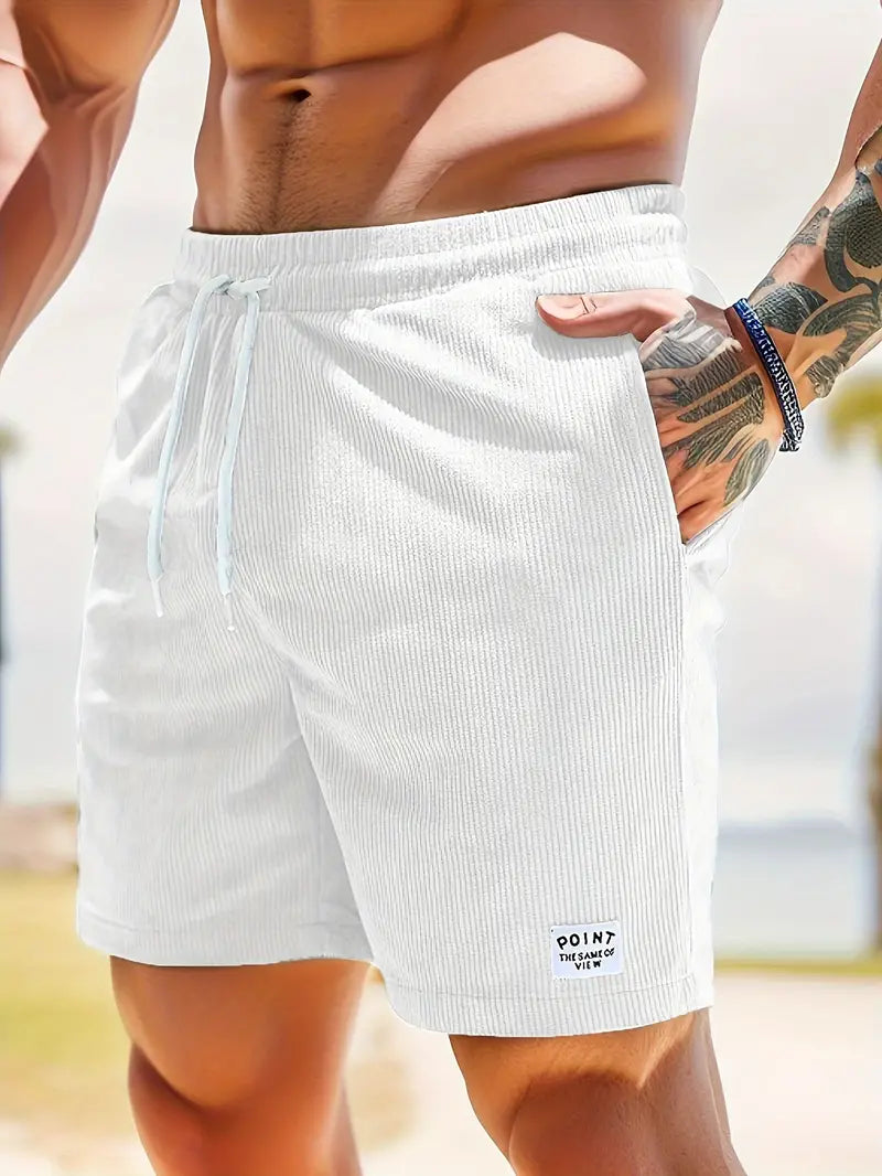 Davy | Men's Corduroy Shorts with Drawstring Waist