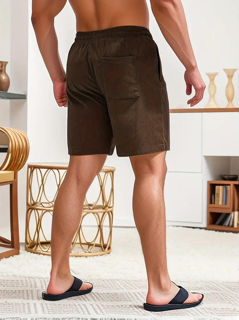 Davy | Men's Corduroy Shorts with Drawstring Waist